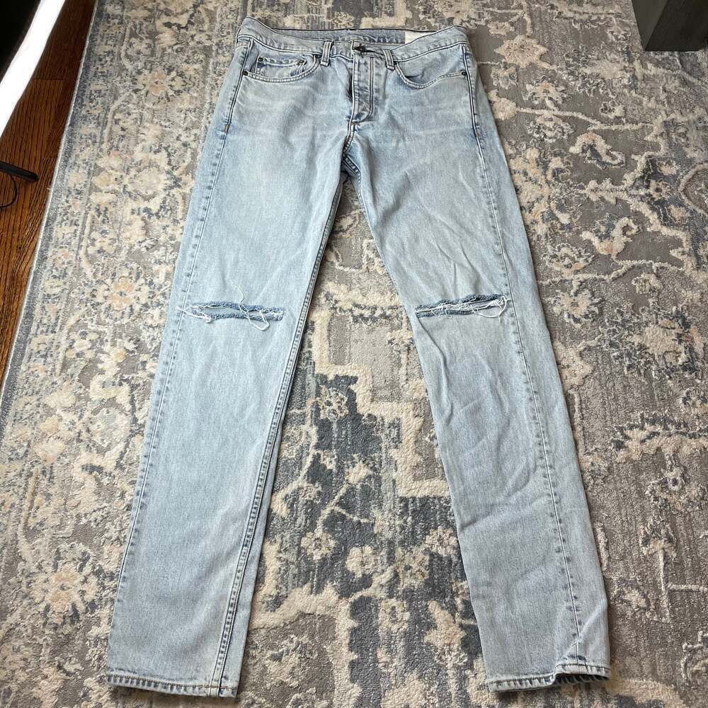 Rag & Bone Light Wash Straight Leg Women's Jeans